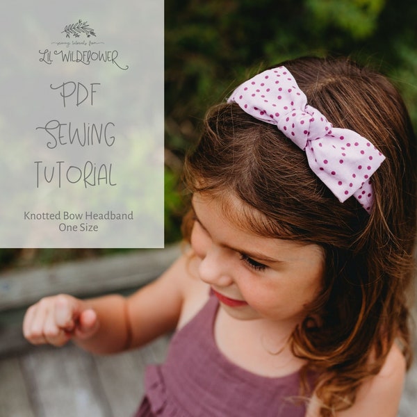 Knotted Bow Headband l Hair Bow Sewing Tutorial