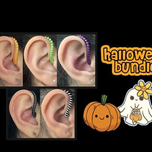 Halloween Hearing Aid Tube Twists: Pumpkin Season Accessory