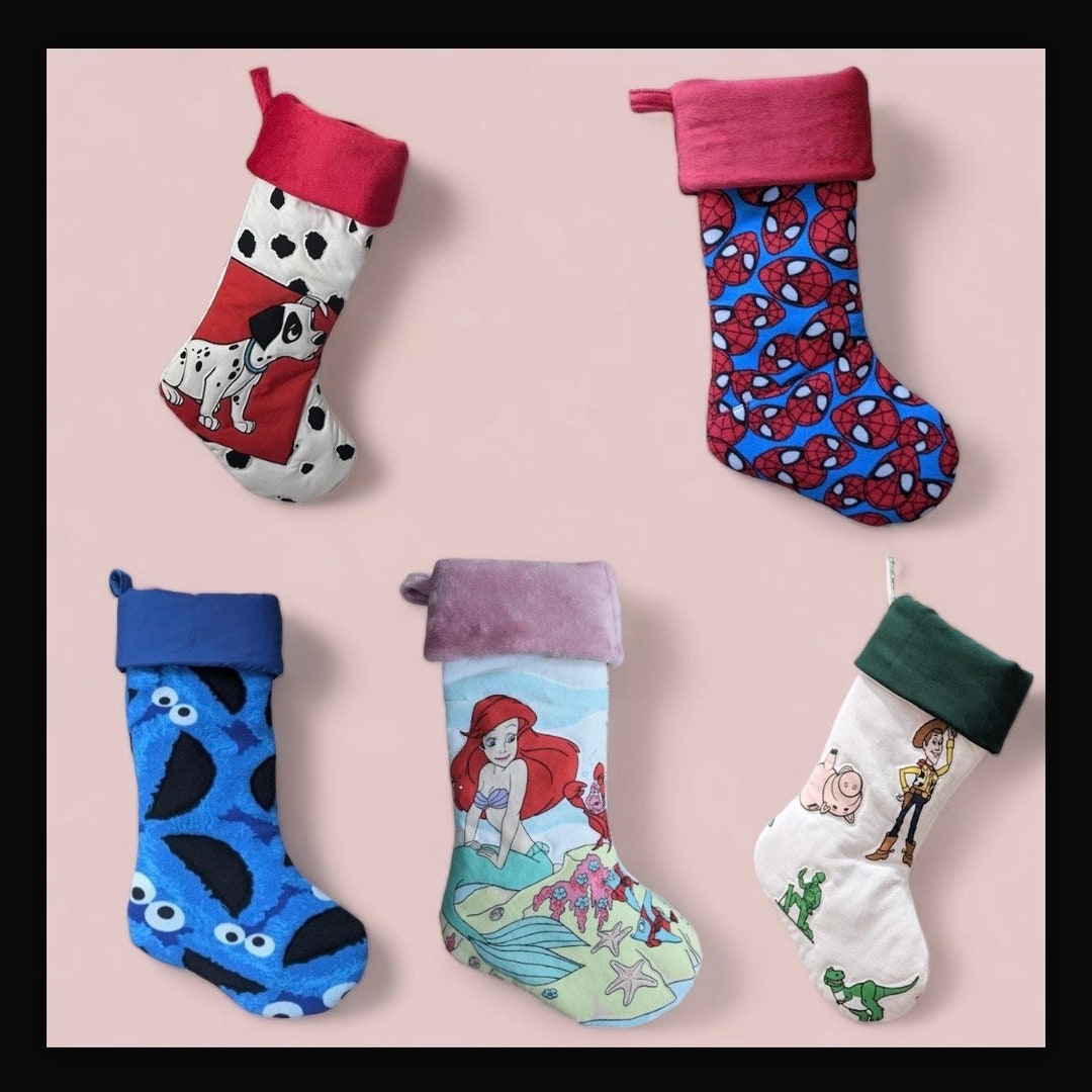 Christmas Stockings, Disney Christmas Stockings, Little Mermaid Christmas, Pocahontas Christmas