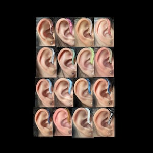 Bobinas decorativas para tubos de audífonos con diseño de espiral