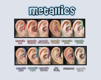 Metallic Hearing aid tube twists, Metallic hearing aid cable coils, pearl hearing aid decorations