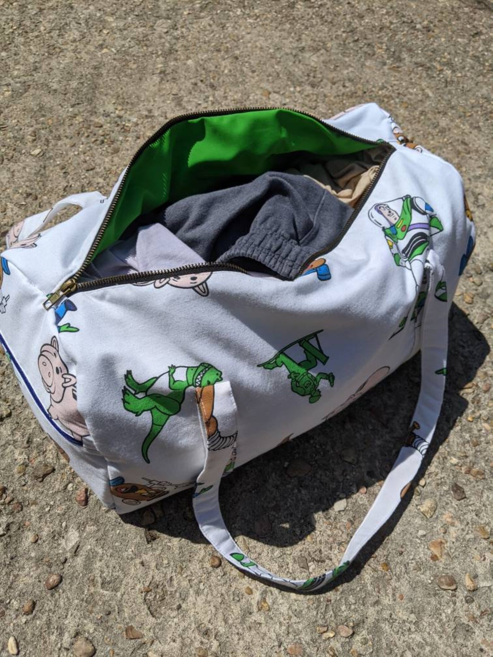 Toy Story Duffle Bag Upcycled Duffle Bag Overnight Bag Etsy