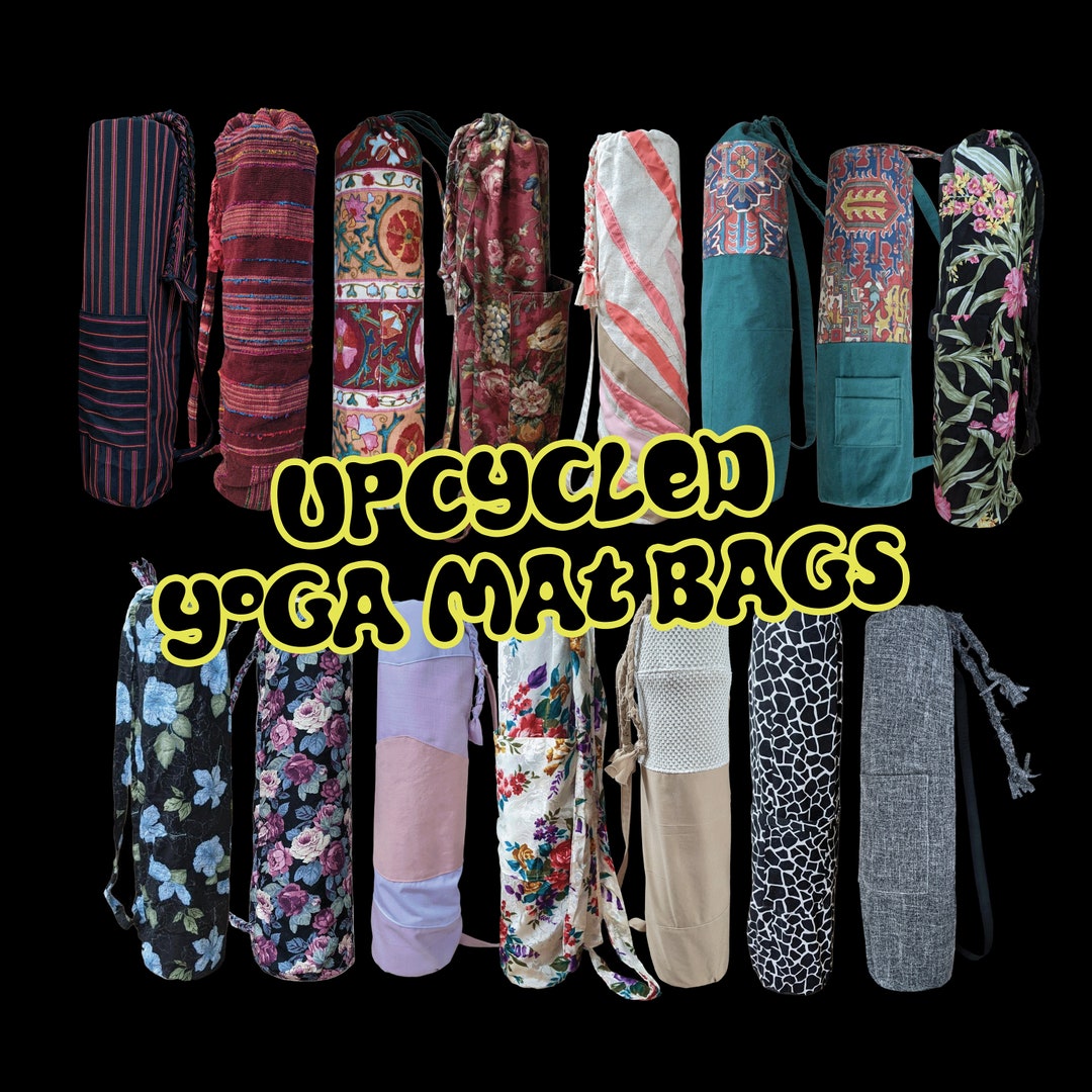 Upcycled Yoga Mat Bags, Sustainable Yoga Bags, Yoga Bags Etsy
