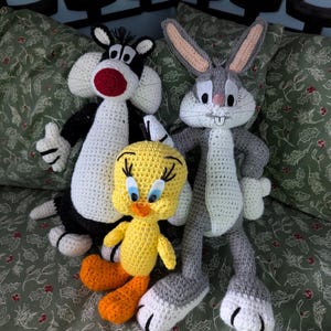 Tweety Bird, Stuffed Animal, Amigurumi, Crochet, Knit, Perfect Gift, Handmade, Handcrafted, Gift Wrap Available