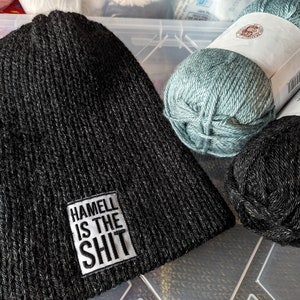 OFFICIAL Hamell On Trial Beanies, Hamell Is The Shit, Knit Beanie, Skull Cap, Hat, Slouchy Beanie, Lots of Colors, Gift Wrap Available