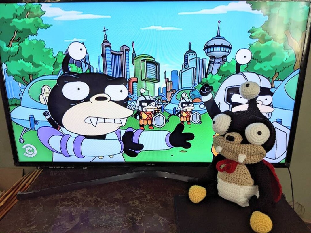 Nibbler From Futurama, Stuffed Animal, Amigurumi, Cosplay Accessory