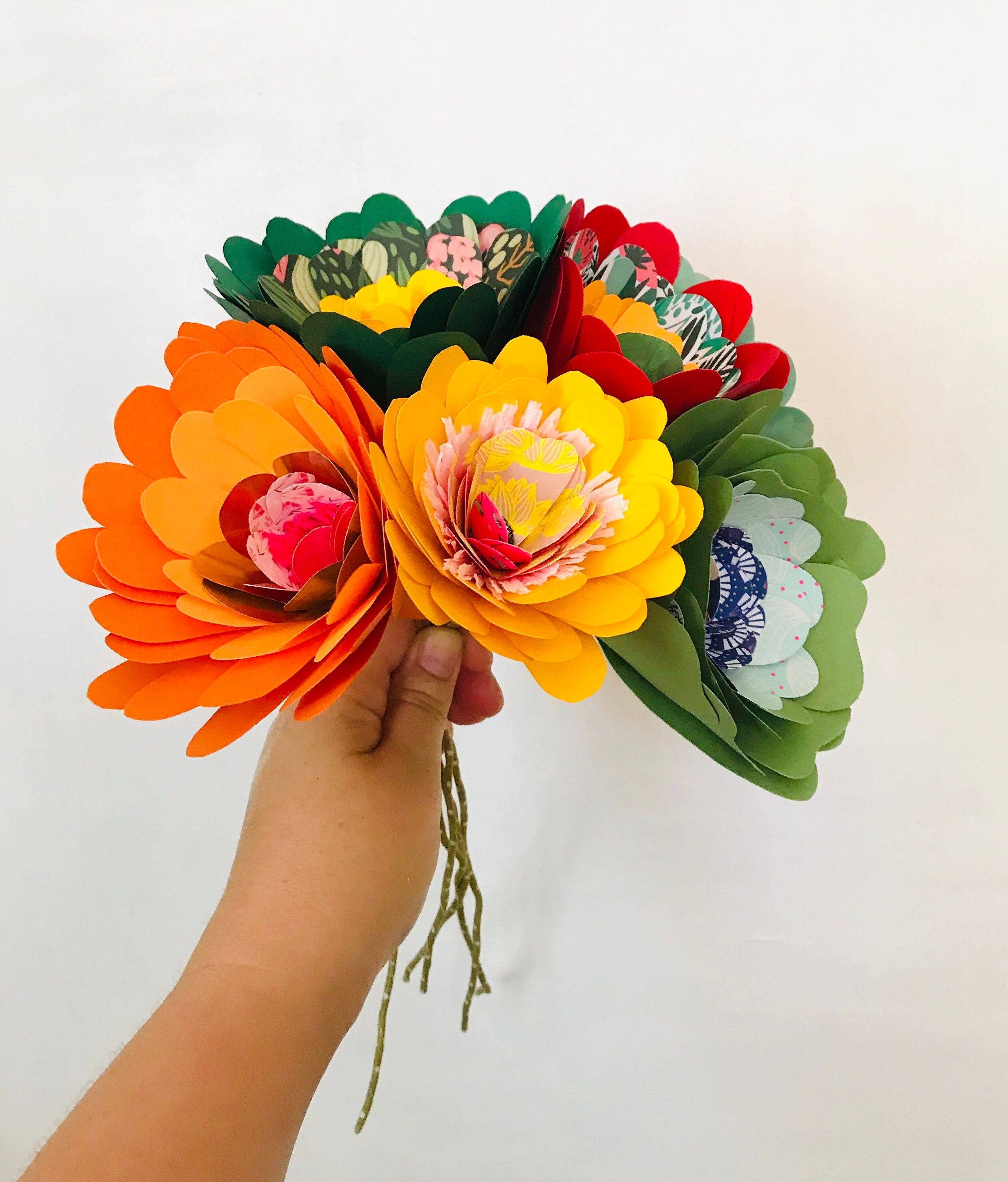 Bouquet de 6 Fleurs Uniques #1 /Mariage/Cadeau Unique