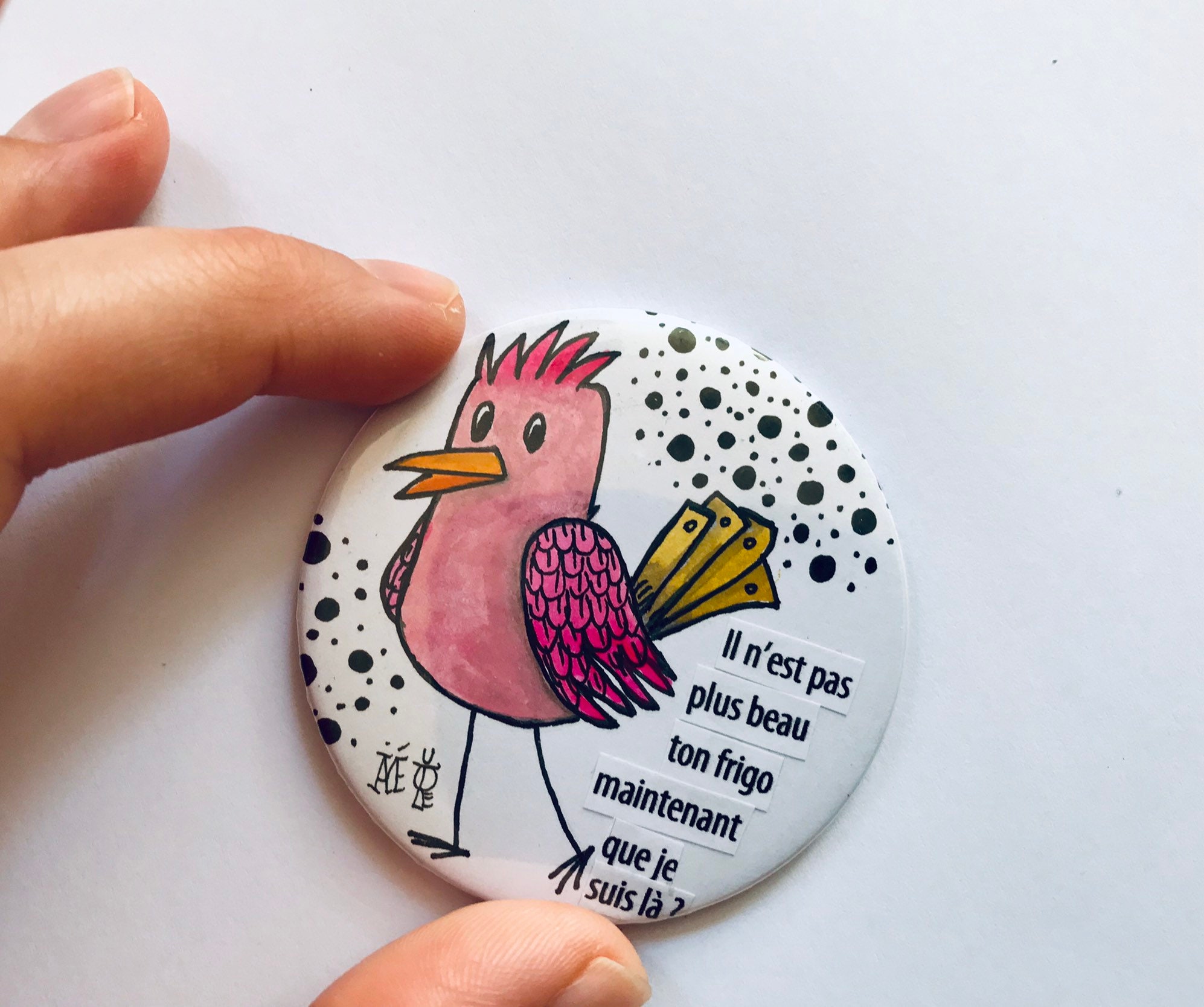 Magnet Punk Bird Il Est Beau Ton Frigo