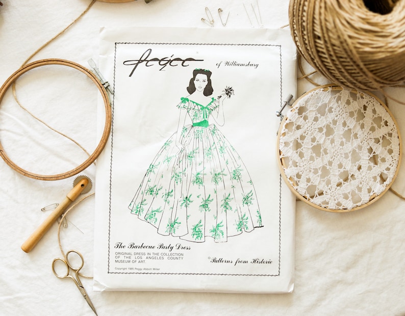 Gone With The Wind inspired Barbecue Party Dress and Hoop Skirt Patterns image 1