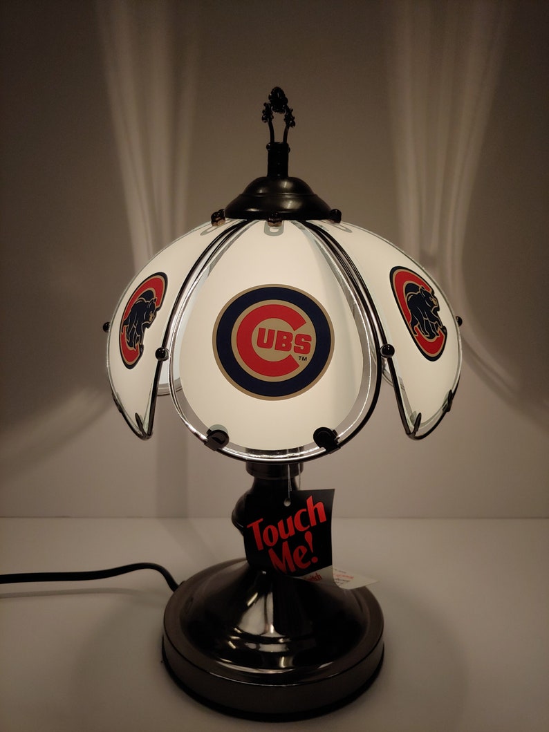 Chicago Cubs 3 Way Lamp Cubs Table Desk Lamp Man S Desk Etsy
