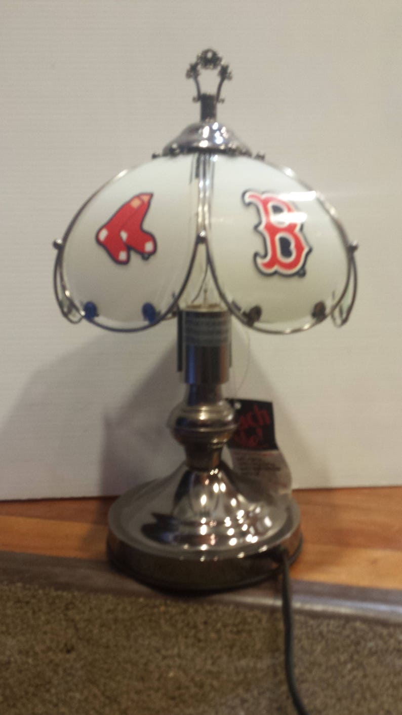 Boston Red Sox 3 Way Lamp Table Desk Man S Accent Sports Baseball Light