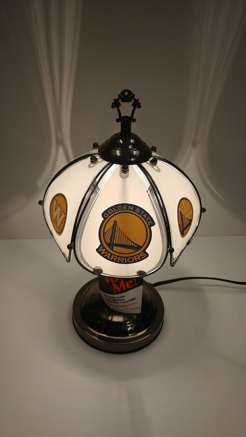Golden State Warriors 3 Way Lamp Table Desk Man S Accent Sports Basketball Light