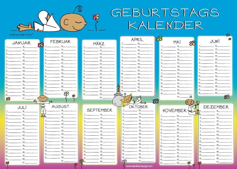 THE SMALL YOGI: Birthday Annual Planner Etsy THE SMALL YOGI: Birthday Annual Planner Etsy