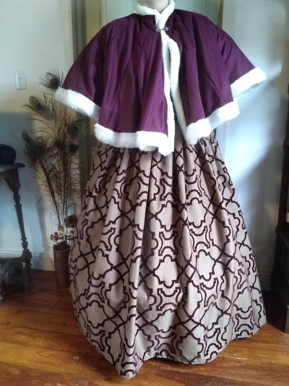 New Black 6 Bone Hoop,Civil War Slip Skirt Costume 
