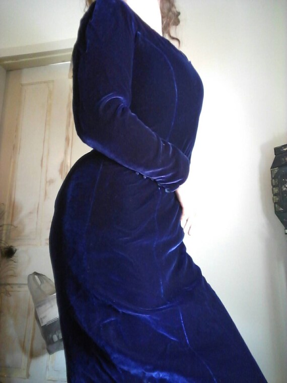 blue velvet vintage clothing