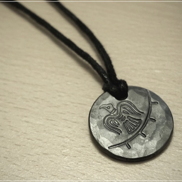 Viking Raven Blacksmith Pendant