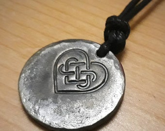 Celtic Heart Blacksmith Pendant