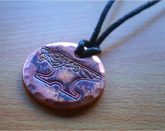 Firehound Forge Copper Pendant