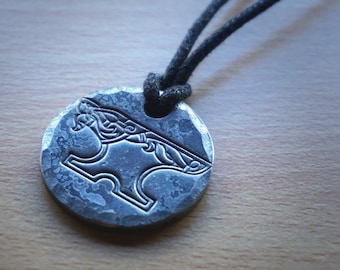 Firehound Forge Iron Pendant