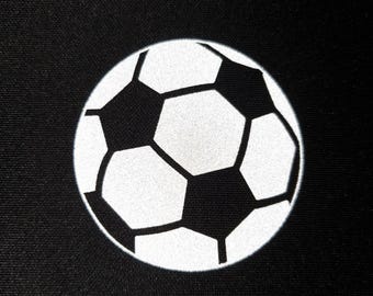 Silver Reflective Football balls Iron on heat transfer material suitable for all kinds of surfaces