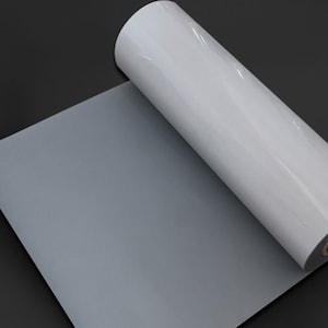 Reflective Silver Heat Transfer Film Vinyl - Iron on, sold by meter, perfect for plotter cutting and laser cutting, t-shirt print