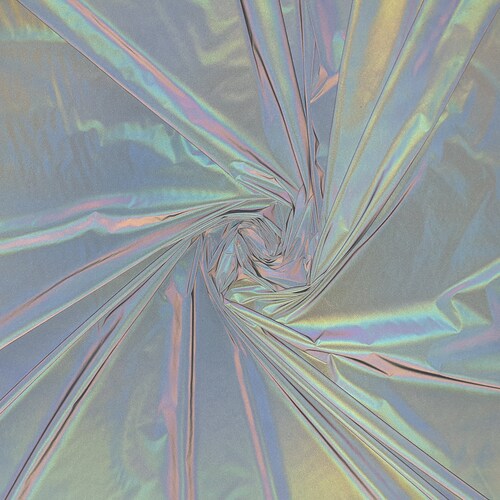 iridescent reflective white