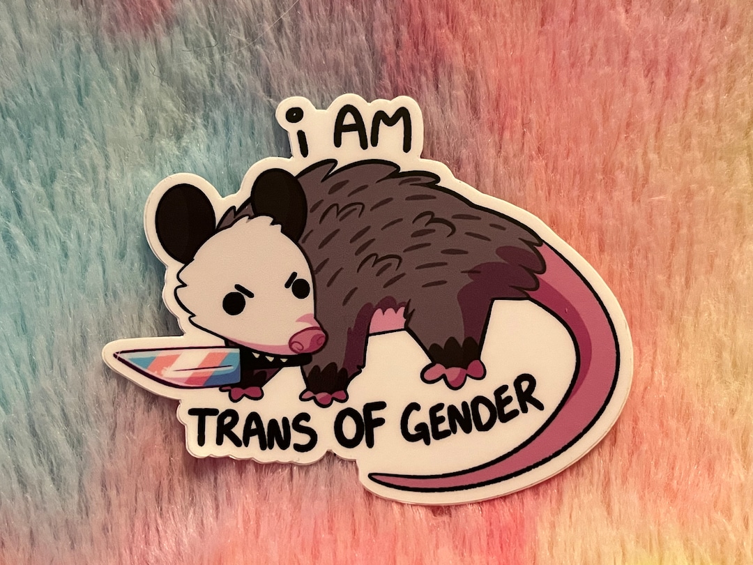 Gender For Sticker Sign Trans of Gender Sticker - Etsy