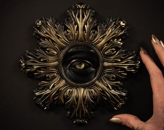 Horace Baroque Eye Wall Plaque | Gothic Architecture | Gothic Wall Plaque | Gothic Home Decor | Gothic Gallery Wall | by The Blackened Teeth