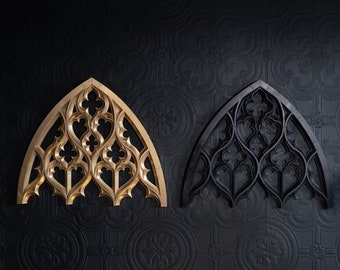 OSIRIS Gothic Arch Wall Hanging by The Blackened Teeth | Gothic Wall Decor | Cathedral Window | Dark Decor Handmade by Artisans