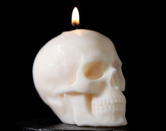 Vela em formato de crânio anatômico | Presente de Halloween | Velas góticas | Decoração gótica para casa | Velas anatômicas | Feitas à mão por The Blackened Teeth