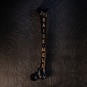 Raise Hell - Engraved Femur Bone | Gothic Gallery Wall - Gothic Home Decor | Handmade by The Blackened Teeth