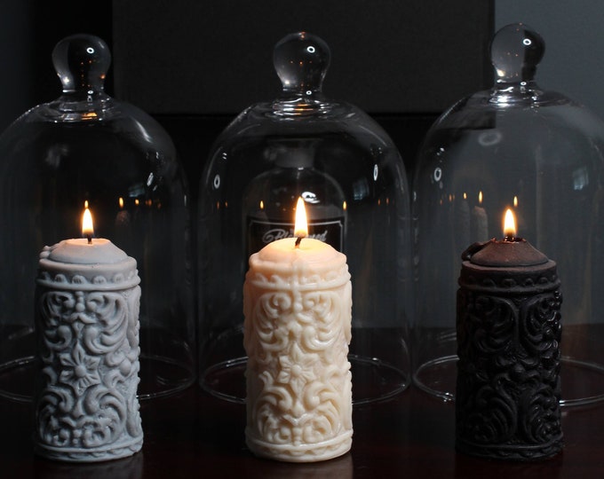 Mildred Gothic Pillar Candle | Gothic Gift Box | Handmade by The Blackened Teeth