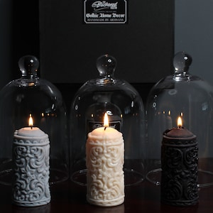 Mildred Gothic Pillar Candle | Gothic Gift Box | Handmade by The Blackened Teeth