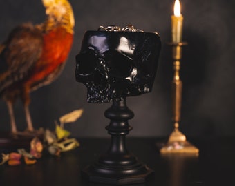 Skull Ring Holder | Skull Ring Display | Skull Jewellery Stand | Gothic Home Decor by The Blackened Teeth