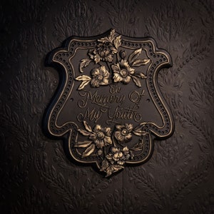 In Erinnerung an meine Jugend Plakette | Gothic Wandbild | Gothic Wohnkultur | Gothic Galeriewand | von The Blackened Teeth