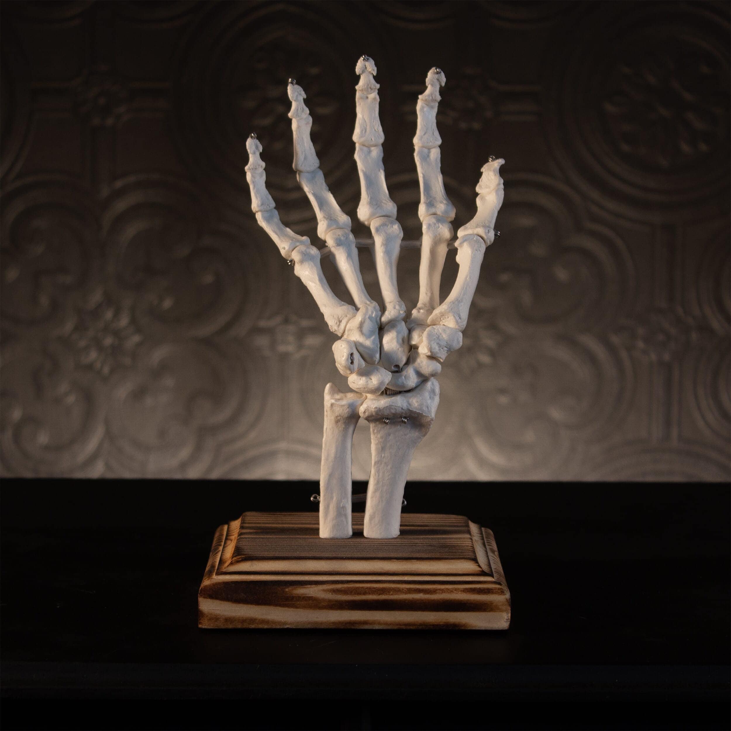Personalized Skeleton Ring Holder, Gothic Jewellery Stand, Ring Tree, By The Blackened Teeth