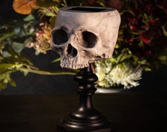 J.Doe Skull Ring Holder | Skull Ring Display | Skull Jewellery Stand | Gothic Home Decor by The Blackened Teeth