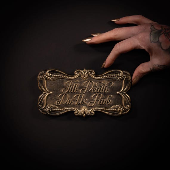 Till Death Do Us Part - Gold Edition | Gothic Gallery Wall | Gothic Home Decor by The Blackened Teeth