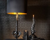 The Spine Lamp | Handmade Gothic Home Decor by The Blackened Teeth | Gothic Homeware Lamp