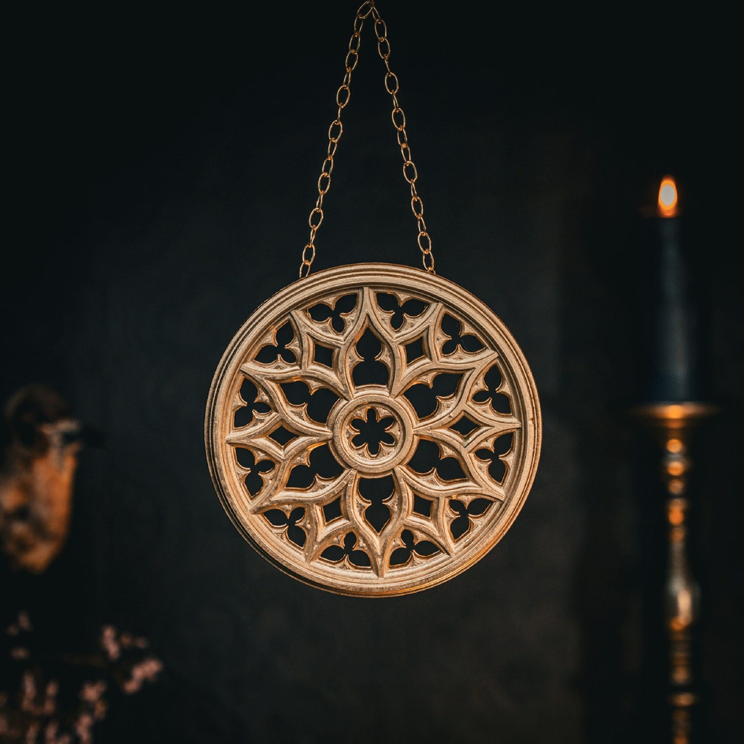 VICTOR Gothic Window Wall Hanging - Gothic Home Decor - Macabre House - Cathedral Window