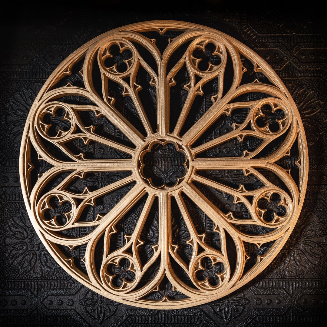 Oculus - Gothic Window Wall Hanging | Gothic Wall Decor | Handmade by Artisans at The Blackened Teeth