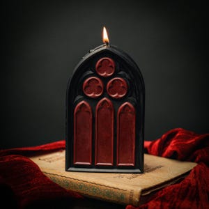 XL Blood Dripping Candle,gothic Halloween Candle,black Red
