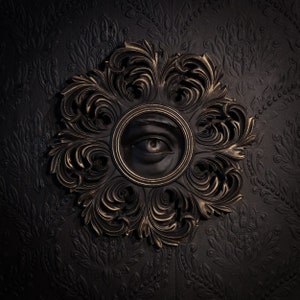 Octavio Barock Auge Wandrelief | Gotische Architektur | Gothic Wandbild | Gothic Wohnkultur | Gothic Galerie-Wand