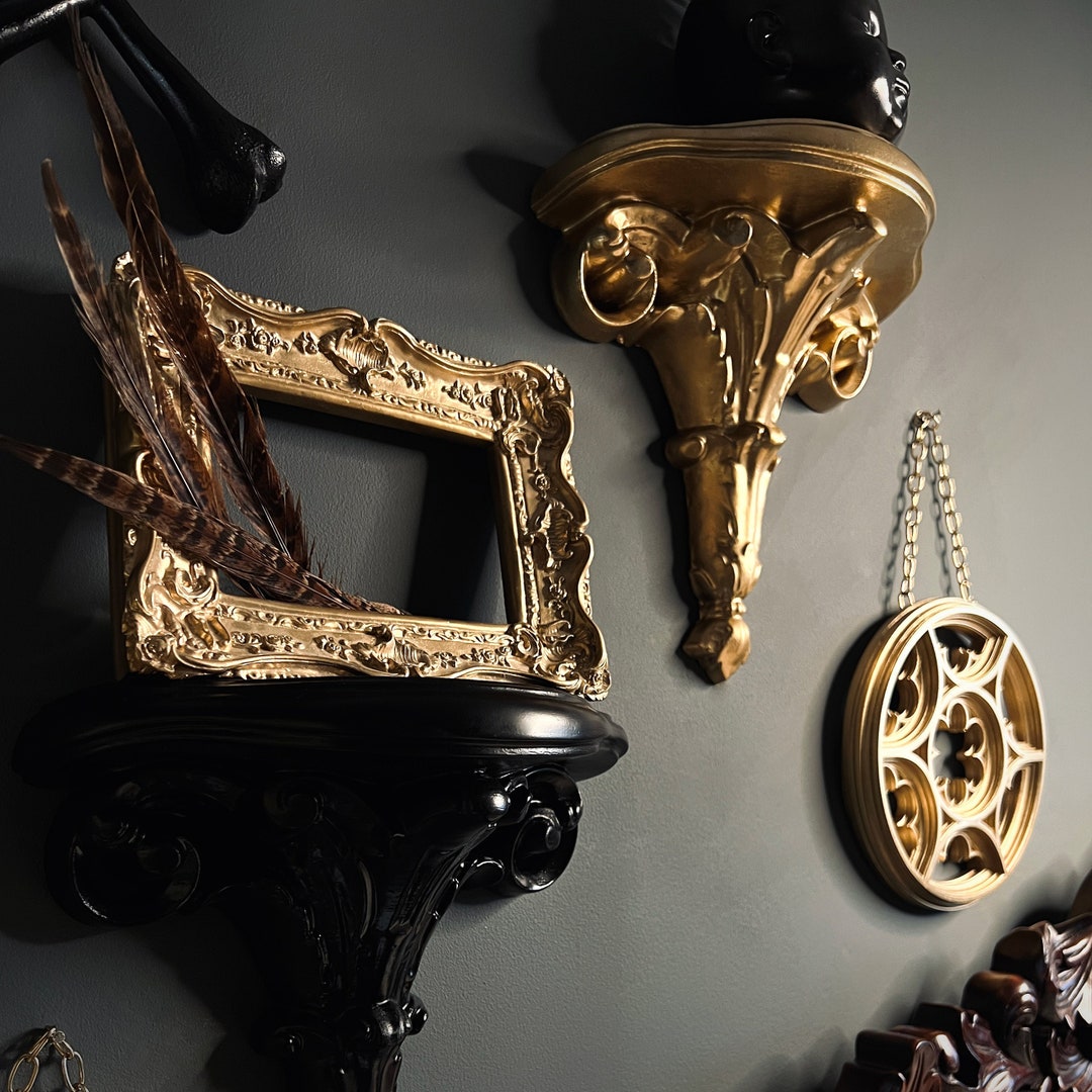 Gothic Wall Sconce Gothic Corbels Wall Shelf Gothic Home Decor Handmade