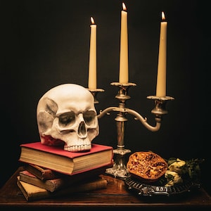 John Doe Replica Human Skull Ornament - Natural Skull | Gothic Home Decor | The Blackened Teeth