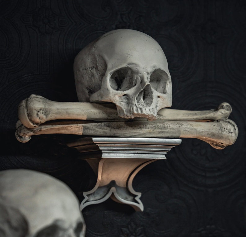 Ossuary Skull Corbel Gothic Wall Decor The Blackened Ossuary collection by The Blackened Teeth Gothic Home Decor image 3