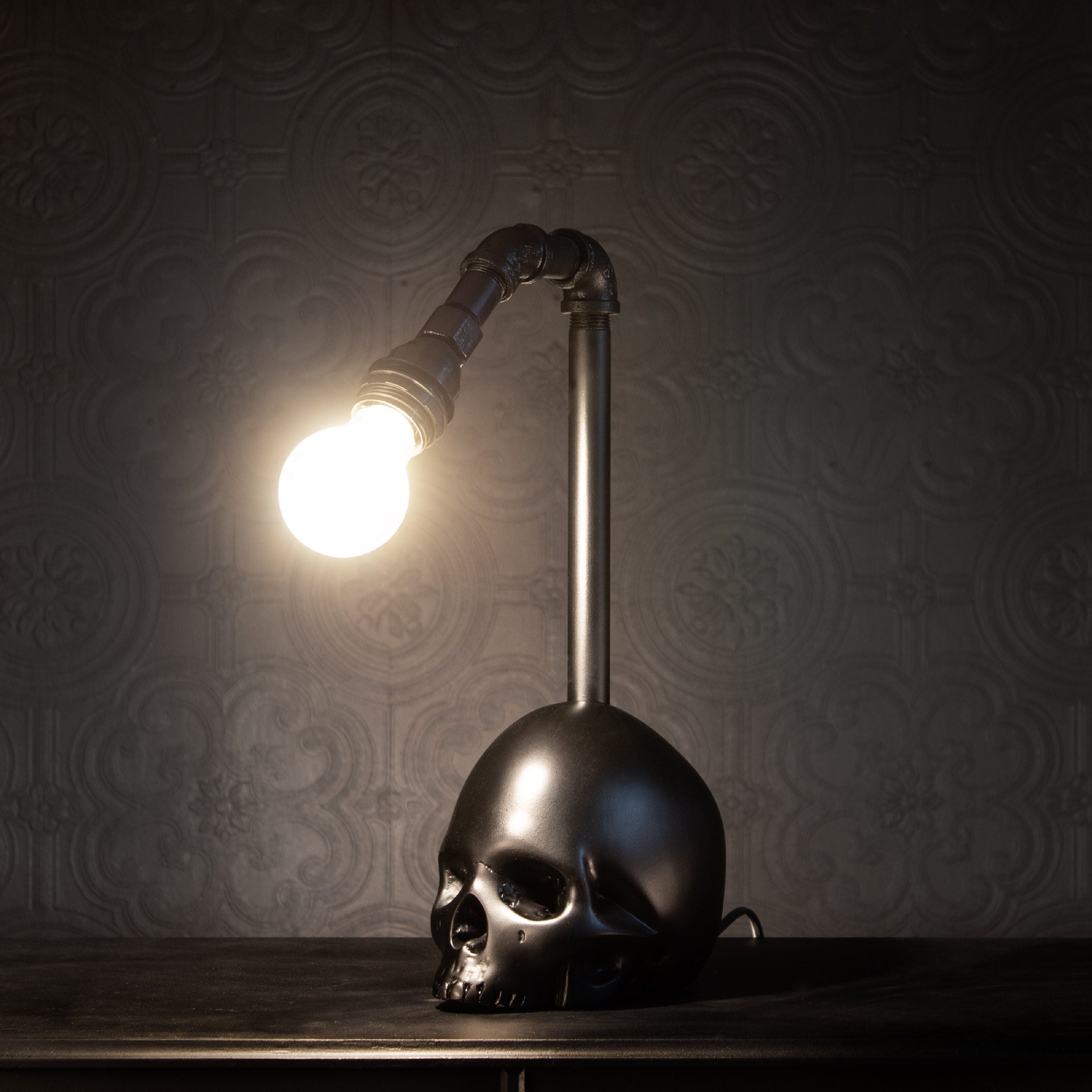 Skull Desk Lamp Skull Decor Etsy UK