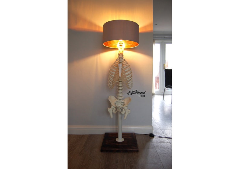 Skeleton Floor Lamp Skull Decor