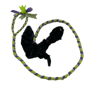 Paws Made Road Kill Raggy Extra Long Fleece Chaser Tug With/Without Handle Agility Flyball Dog Puppy Training Interactive Toy
