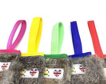 Pawsmade™ Bunny Bingo Treat Rabbit Bag Velcro Opening Food Pocket Bag Agility Flyball Dog Training Toy